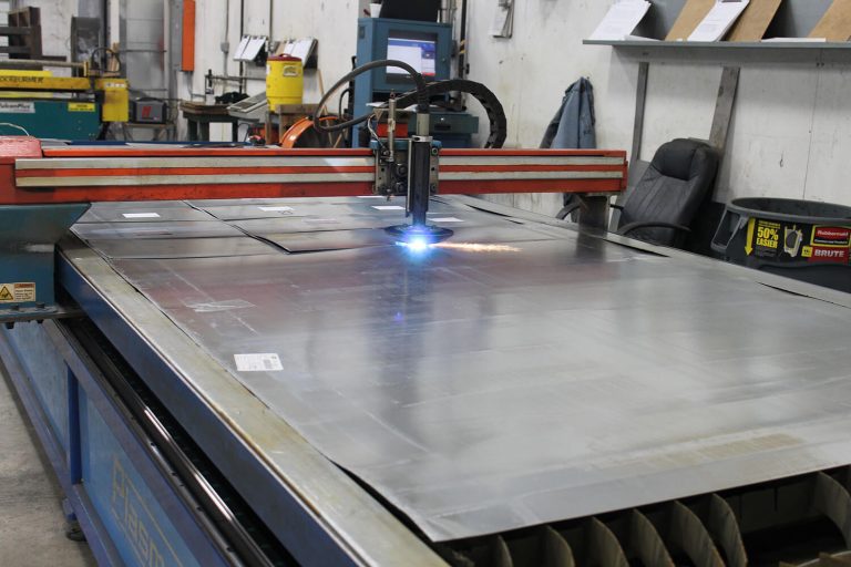 Different sheet metal types arranged showing various thicknesses and finishes